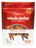 Fruitables Whole Jerky Dog Treats In Thick Cut Bacon Dog Treats 140g (5oz) | Perromart Online Pet Store Singapore