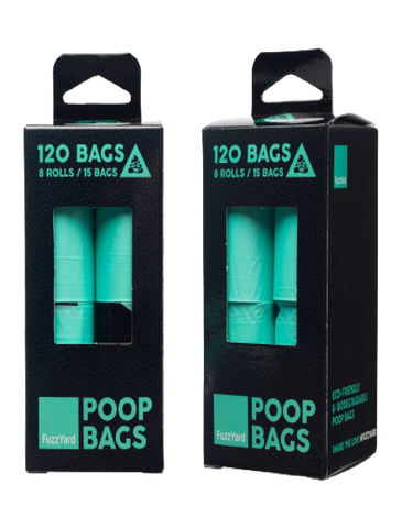 FuzzYard Poop Bag - 8 Rolls / Bag | Perromart Online Pet Store Singapore