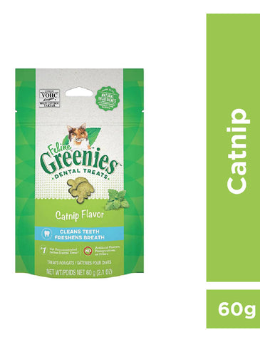 Greenies Feline Dental Treats Catnip 60g | Perromart Online Pet Store Singapore