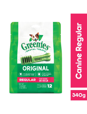 Greenies TreatPak Regular Dental Treats 12oz(340g) (2 Sizes) | Perromart Online Pet Store Singapore