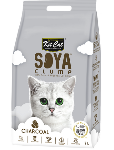 Kit Cat Soya Clump Cat Litter 7L (Charcoal) | Perromart Online Pet Store Singapore