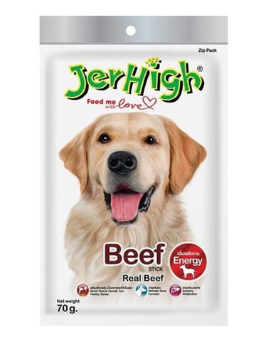 Jerhigh Beef Stick Jerky Dog Treat 70g | Perromart Online Pet Store Singapore