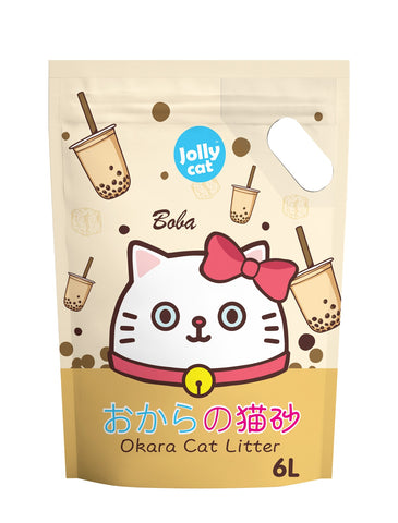 Jolly Cat Okara Tofu Cat Litter Boba 6L | Perromart Online Pet Store Singapore