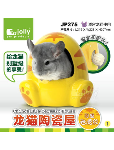 Jolly Ceramic House for Chinchillas