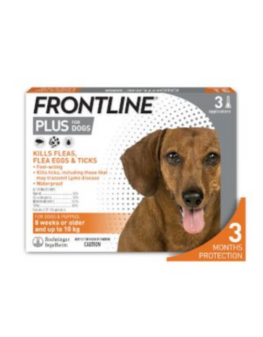 Frontline Plus for Small Dogs < 10kg (2 Sizes)