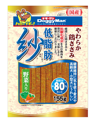 Doggyman Low-fat Soft Chicken Sticks with Vegetable Dog Treat 155g