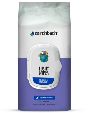 Earthbath Tushy Pet Wipes (72 Towels)