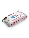 Kit Cat 5 in 1 Cat Wipes 80pcs (Baby Powder) | Perromart Online Pet Store Singapore