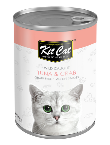 Kit Cat Atlantic Tuna with Crab Canned Cat Food 400g | Perromart Online Pet Store Singapore