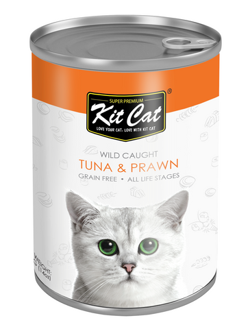 Kit Cat Atlantic Tuna with Prawn Canned Cat Food 400g