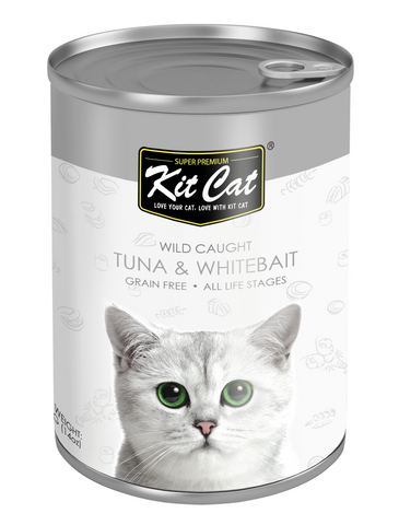 Kit Cat Atlantic Tuna with Whitebait Canned Cat Food 400g | Perromart Online Pet Store Singapore