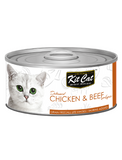 Kit Cat Deboned Chicken & Beef Toppers Canned Cat Food 80g | Perromart Online Pet Store Singapore