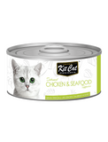 Kit Cat Deboned Chicken & Seafood Toppers Canned Cat Food 80g | Perromart Online Pet Store Singapore