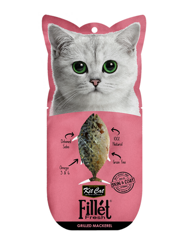 Kit Cat Fillet Fresh Grilled Mackerel Cat Treat | Perromart Online Pet Store Singapore