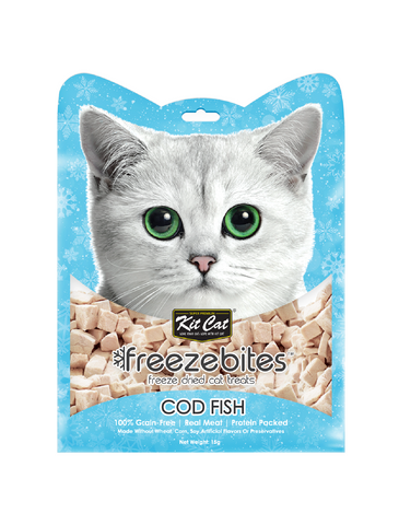 Kit Cat Freeze Bites Cod Fish Freeze Dried Cat Treats | Perromart Online Pet Store Singapore