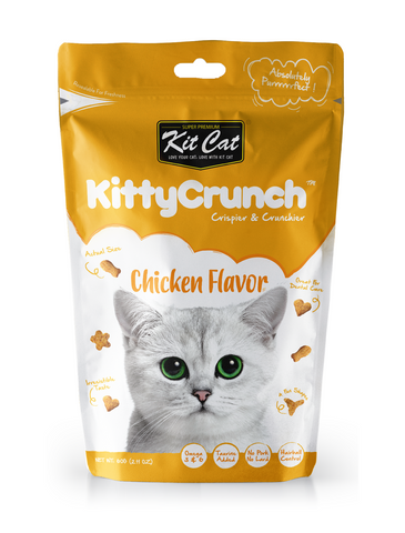 Kitty Krunch Chicken Flavor Crispier & Crunchier Cat Treat ( 60g ) | Perromart Online Pet Store Singapore