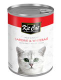 Kit Cat Pacific Sardine With Fresh Whitebait Canned Cat Food 400g | Perromart Online Pet Store Singapore