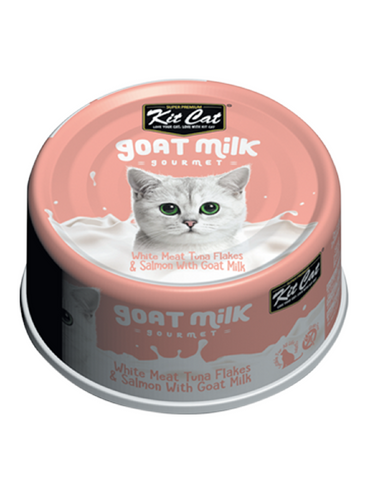 Kit Cat Goat Milk Gourmet Tuna Salmon | Perromart Online Pet Store Singapore