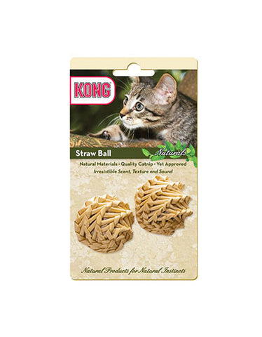 Kong Straw Ball Natural Cat Toy | Perromart Online Pet Store Singapore