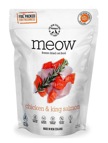 MEOW Freeze Dried Raw Chicken & King Salmon Cat Dry Food 280g | Perromart Online Pet Store Singapore