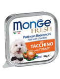 Monge Fresh 100g (Turkey Pate) Tray | Perromart Online Pet Store Singapore 