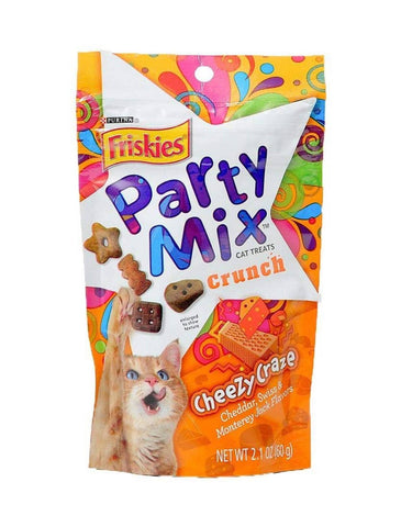 Friskies Party Mix Cheezy Craze Crunch Cat Treats 60g | Perromart Online Pet Store Singapore