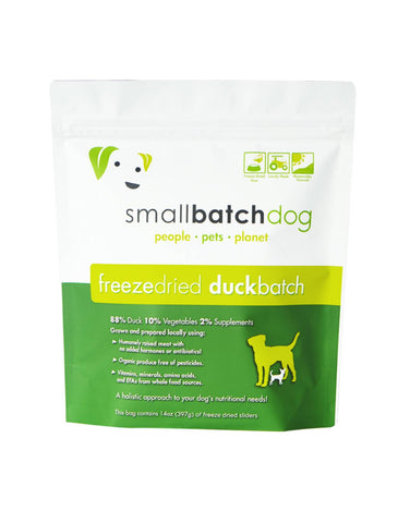 Small Batch Freeze Dried Duck Batch Sliders Dog Food 14oz | Perromart Online Pet Store Singapore