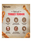 AFreschi Srl Soft Knotted Turkey Tendon Strip Dog Treat 80g