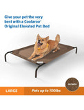 Coolaroo Elevated Dog Bed Nutmeg | Perromart Online Pet Store Singapore