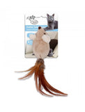 AFP Classic Comfort Feather Tailed Mouse Cat Toy (2 Colors) | Perromart Online Pet Store Singapore