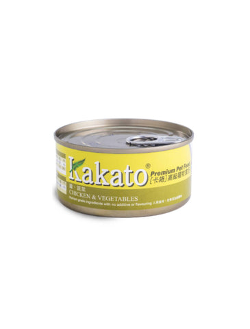 Kakato Chicken and Vegetables Canned Dog & Cat Food 170g | Perromart Online Pet Store Singapore