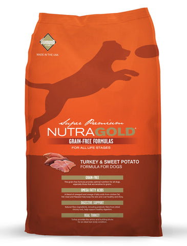 NutraGold Grain Free Turkey & Sweet Potato Dry Dog Food | Perromart Online Pet Store Singapore