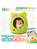 OIC Kitty-shaped Ceramic House Green (2 Sizes) | Perromart Online Pet Store Singapore