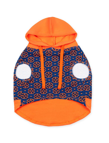 Ohpopdog Heritage Baba Navy Hoodie for Dogs (6 Sizes) | Perromart Online Pet Store Singapore
