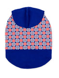 Ohpopdog Heritage Royal Blue Hoodie for Dogs (6 Sizes) | Perromart Online Pet Store Singapore