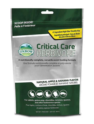 Oxbow Critical Care Apple Banana Flavor For Small Pets 454g | Perromart Online Pet Store Singapore