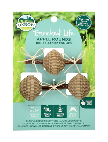 Oxbow Enriched Life Apple Rounds For Small Pets | Perromart Online Pet Store Singapore