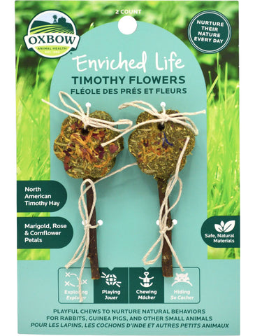 Oxbow Enriched Life Timothy Flowers 53g | Perromart Online Pet Store Singapore