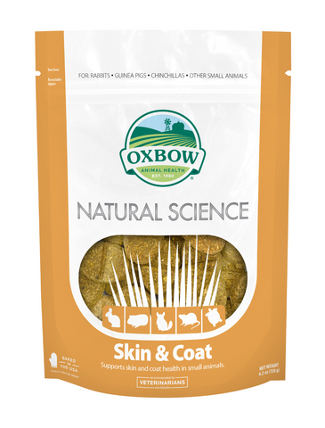 Oxbow Natural Science Skin And Coat For Small Pets 60CTs (120g) | Perromart Online Pet Store Singapore