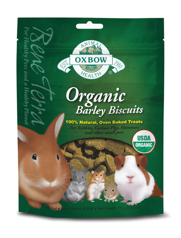 Oxbow Organic Barley Biscuits For Small Pets 75g | Perromart Online Pet Store Singapore