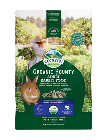 Oxbow Organic Bounty Adult Rabbit Food 3lb (1.36kg) | Perromart Online Pet Store Singapore