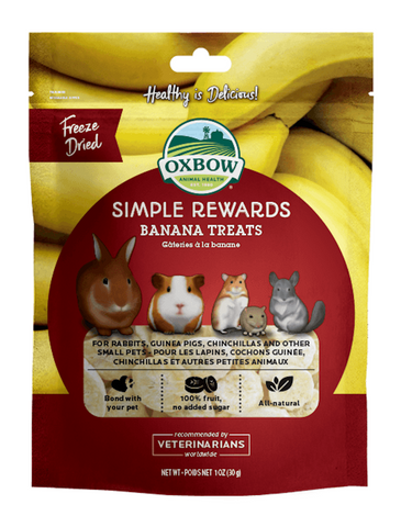 Oxbow Simple Rewards Banana Treat for Small Pets 1oz (28g) | Perromart Online Pet Store Singapore