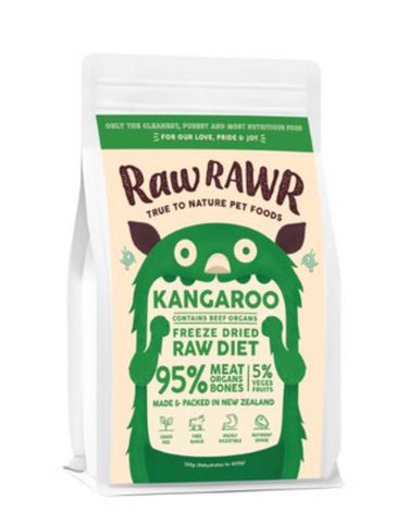 Raw Rawr Balance Diet Freeze Dried Kangaroo & Beef Dog Dry Food (2 Sizes) | Perromart Online Pet Store Singapore