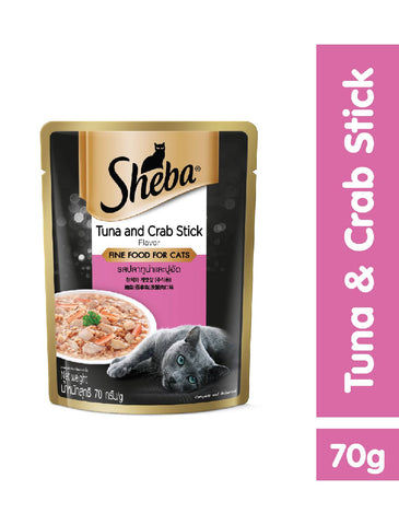 Sheba Tuna and Crab Stick Pouch 70g | Perromart Online Pet Store Singapore