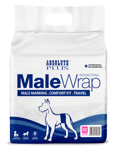 Absolute Plus Comfort Fit Antibacterial Disposable Male Wraps (5 Sizes)