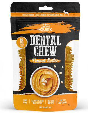 Absolute Holistic Dental Chew Peanut Butter Value Pack 160g