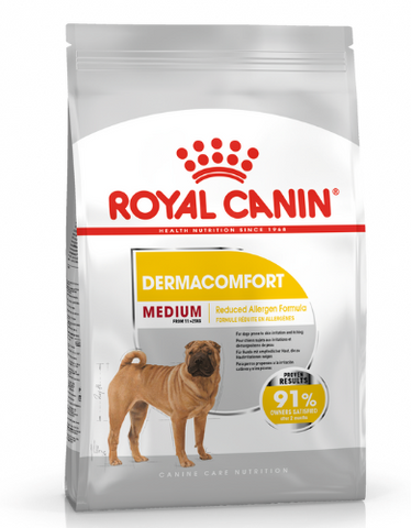 Royal Canin Medium Dermacomfort Dog Dry Food ( 2 Sizes )