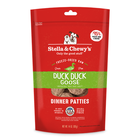 Stella & Chewy's Duck Duck Goose Dog Dinner Patties 14oz | Perromart Online Pet Store Singapore