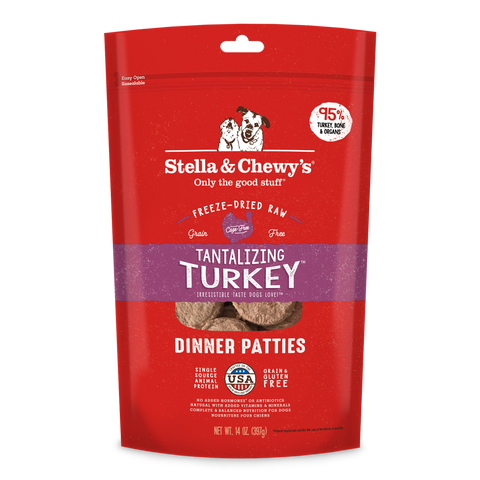 Stella & Chewy's Tantalizing Turkey Dinner Patties for Dogs 14oz | Perromart Online Pet Store Singapore