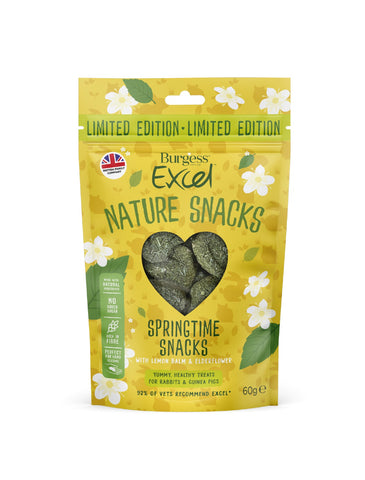 Burgess Excel Springtime Foreage Bakes with Lemon Balm and Elderflower 60g | Perromart Online Pet Store Singapore